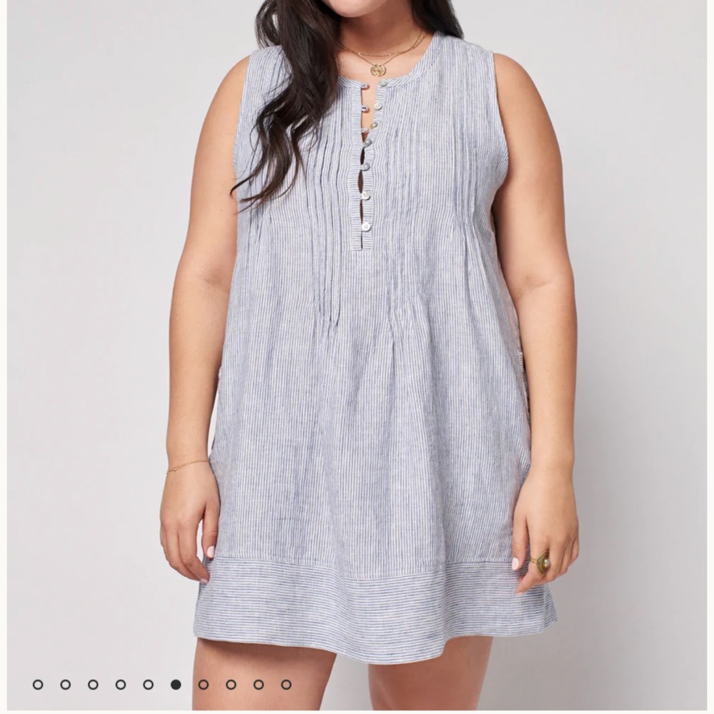 Faherty Isha Linen Dress